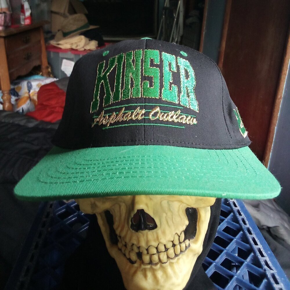 Deadstock Vintage Steve Kinser Asphalt Outlaw Mac Tools Snap Hat Cap